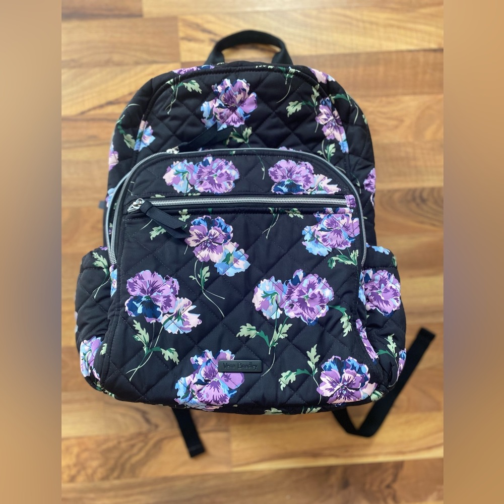 Vera Bradley paisley purple Campus Backpack